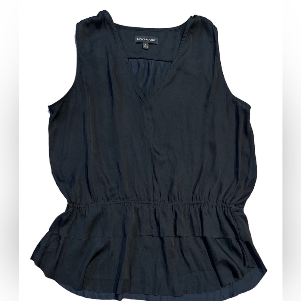 Black sleeveless top